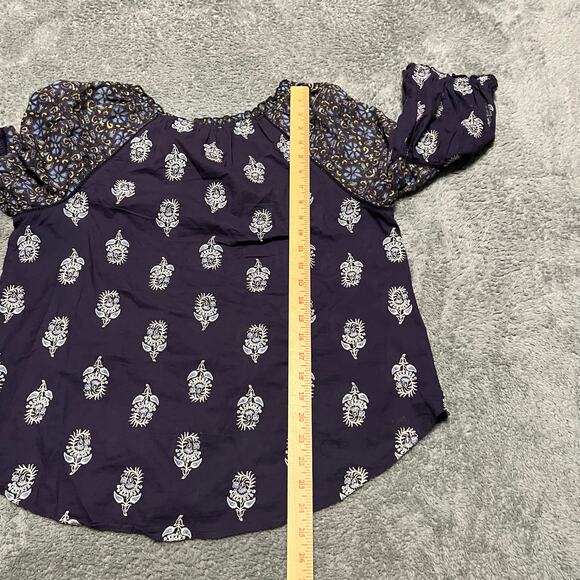 Sundance Shirt Women Small P Embroidered Lost in Time Top Eclipse Myriad Balloon - Picture 5 of 7